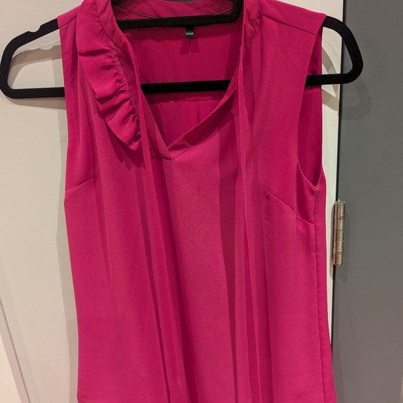 RW&Co Deep Pink sleeveless top size XS - Picture 6 of 6
